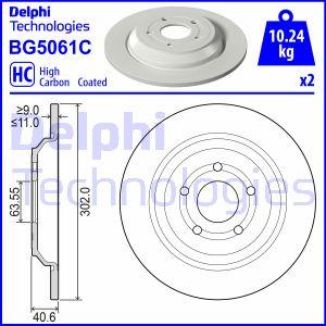 Delphi BG5061C - Тормозной диск autospares.lv