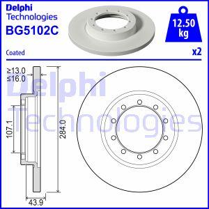 Delphi BG5102C - Тормозной диск autospares.lv
