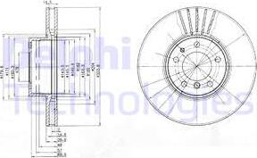 Delphi BG670 - Тормозной диск autospares.lv