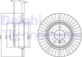 Delphi BG3999 - Тормозной диск autospares.lv