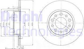 Delphi BG3994 - Тормозной диск autospares.lv
