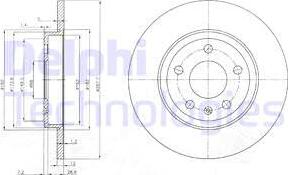 Delphi BG3996 - Тормозной диск autospares.lv