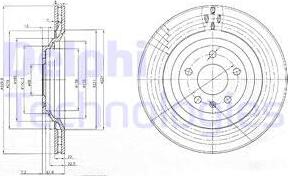 Delphi BG3991-C - Тормозной диск autospares.lv