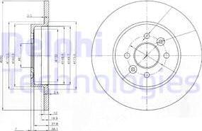 Delphi BG3992 - Тормозной диск autospares.lv