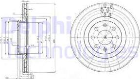 Delphi BG3944 - Тормозной диск autospares.lv