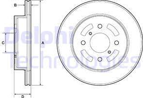 Delphi BG3941 - Тормозной диск autospares.lv