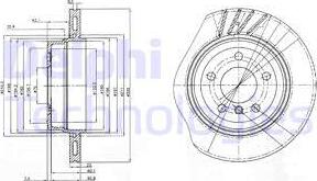 Delphi BG3943 - Тормозной диск autospares.lv