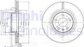 Delphi BG3942-C - Тормозной диск autospares.lv