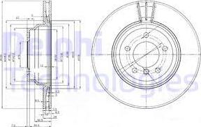 Delphi BG3959 - Тормозной диск autospares.lv