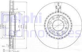 Delphi BG3951 - Тормозной диск autospares.lv