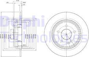 Delphi BG3969C - Тормозной диск autospares.lv