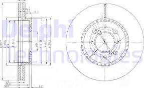 Delphi BG3965 - Тормозной диск autospares.lv