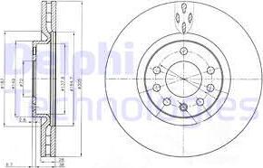 Delphi BG3963 - Тормозной диск autospares.lv