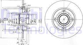 Delphi BG3962 - Тормозной диск autospares.lv