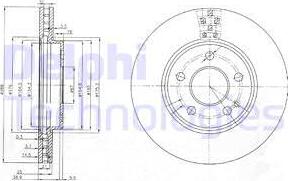 Delphi BG3909 - Тормозной диск autospares.lv