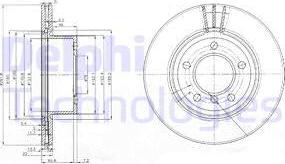 Delphi BG3900C - Тормозной диск autospares.lv