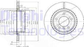 Delphi BG3901C-18B1 - Тормозной диск autospares.lv