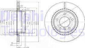 Delphi BG3901 - Тормозной диск autospares.lv