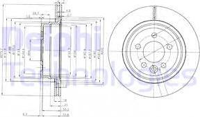 Delphi BG3919 - Тормозной диск autospares.lv