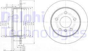 Delphi BG3910C-18B1 - Тормозной диск autospares.lv