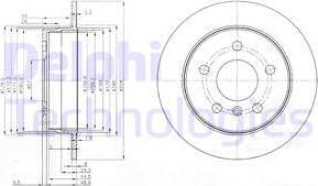 Delphi BG3910 - Тормозной диск autospares.lv