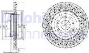 Delphi BG3985 - Тормозной диск autospares.lv