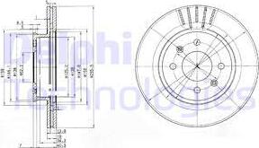 Delphi BG3934 - Тормозной диск autospares.lv