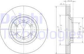 Delphi BG3936 - Тормозной диск autospares.lv