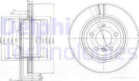 Delphi BG3938 - Тормозной диск autospares.lv