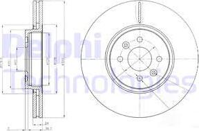 Delphi BG3929 - Тормозной диск autospares.lv