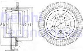 Delphi BG3925C - Тормозной диск autospares.lv