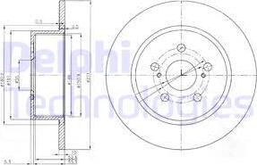Delphi BG3922 - Тормозной диск autospares.lv