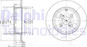 Delphi BG3974 - Тормозной диск autospares.lv