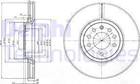 Delphi BG3973 - Тормозной диск autospares.lv