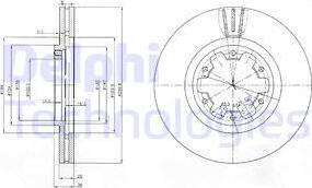 Delphi BG3972 - Тормозной диск autospares.lv