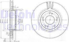 Delphi BG3977 - Тормозной диск autospares.lv