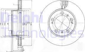 Delphi BG3409 - Тормозной диск autospares.lv