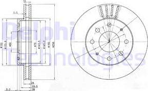 Delphi BG3401 - Тормозной диск autospares.lv