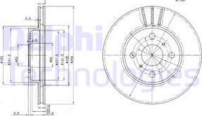 Delphi BG3414 - Тормозной диск autospares.lv