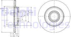 Delphi BG3416C - Тормозной диск autospares.lv