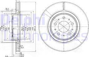Delphi BG3418 - Тормозной диск autospares.lv