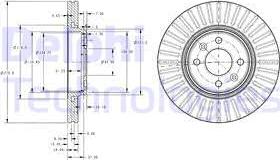 Delphi BG3430C - Тормозной диск autospares.lv