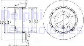 Delphi BG3592 - Тормозной диск autospares.lv