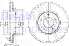 Delphi BG3547 - Тормозной диск autospares.lv