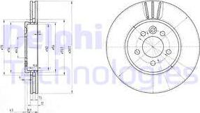 Delphi BG3503 - Тормозной диск autospares.lv