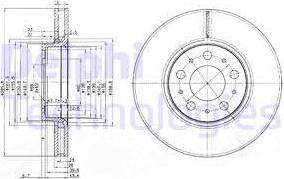 Delphi BG3513C - Тормозной диск autospares.lv