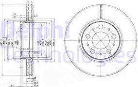 Delphi BG3513 - Тормозной диск autospares.lv