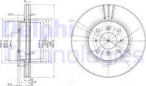 Delphi BG3589 - Тормозной диск autospares.lv