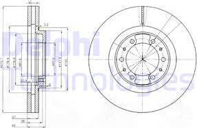 Delphi BG3586 - Тормозной диск autospares.lv