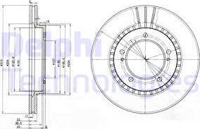 Delphi BG3587 - Тормозной диск autospares.lv